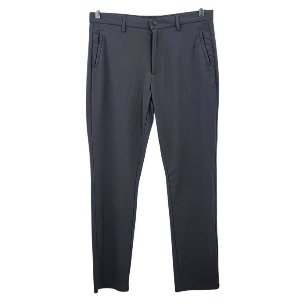 MSX By Michael Strahan 4-Way Stretch Quick Dry Polyester Pants L Gray Athleisure